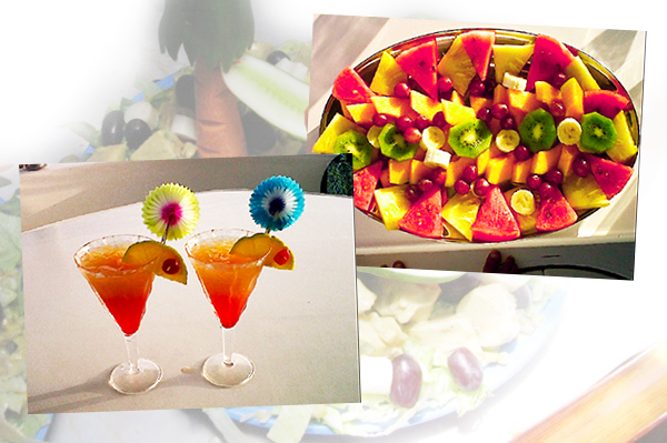fruit salad aboard Cool Cat